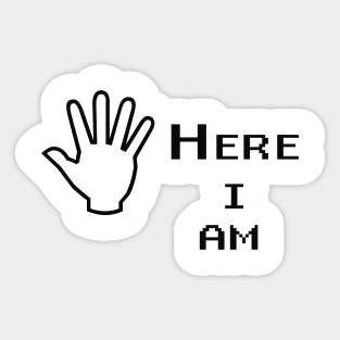 here i am Sticker